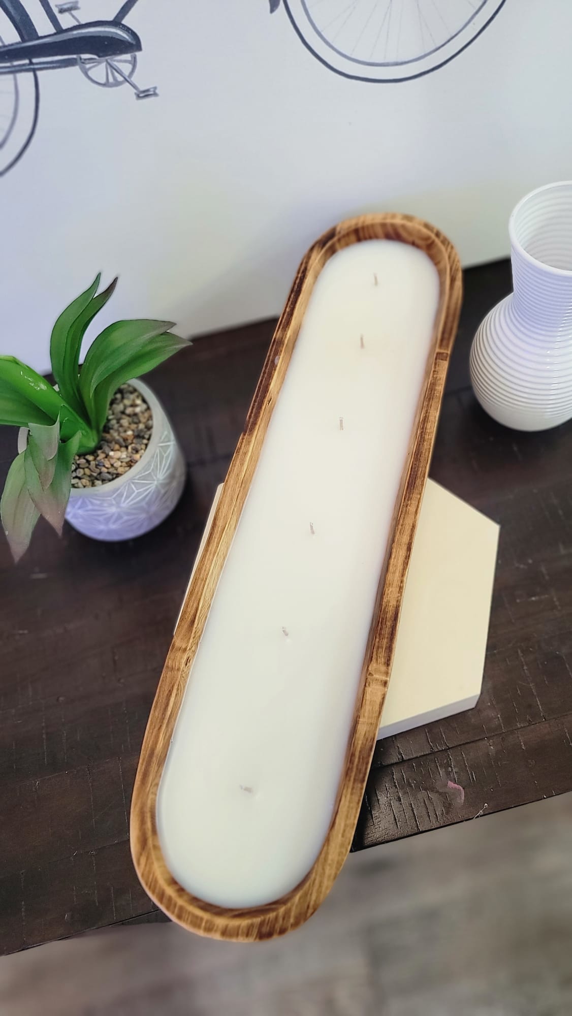 LONG WOODEN CANDLE