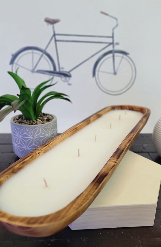 LONG WOODEN CANDLE